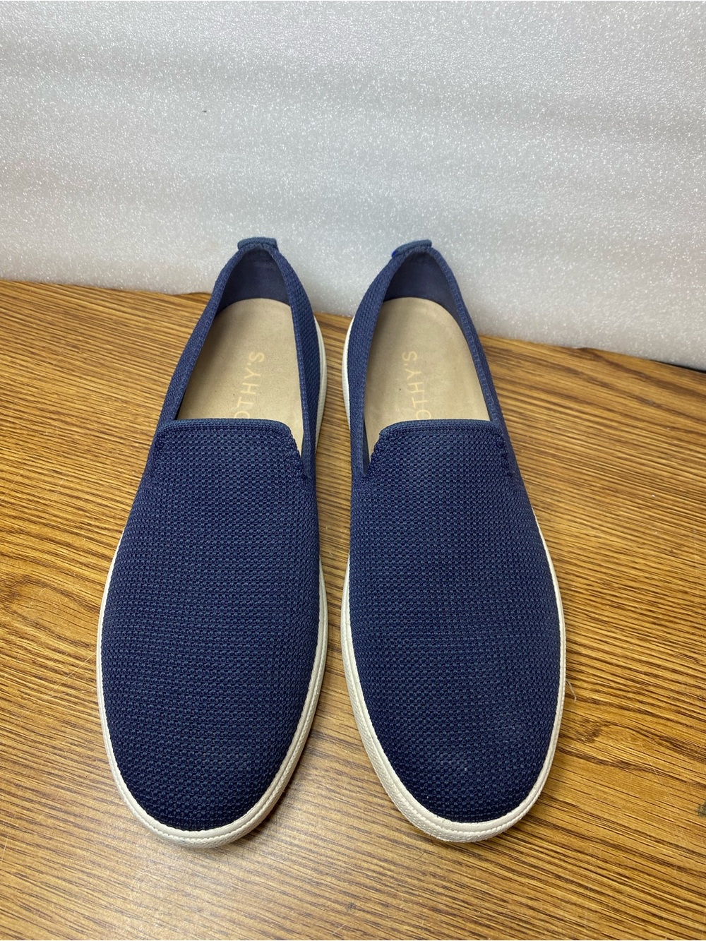 Rothy’s Ravello City Slip On Sneaker Loafer Casual Knit Shoe Navy Blue Mens 10.5
